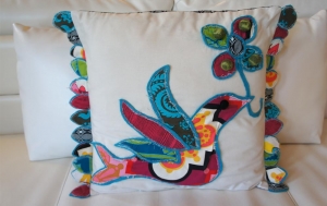 Uccello, Italia Pillow Series, by Heidi Damata