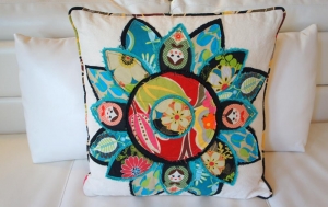 Flor, Mexico Pillow Series, by Heidi Damata
